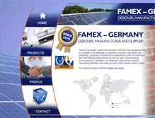 Tablet Screenshot of famex-germany.de